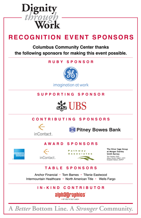 2011 Dignity Through Work Sponsors