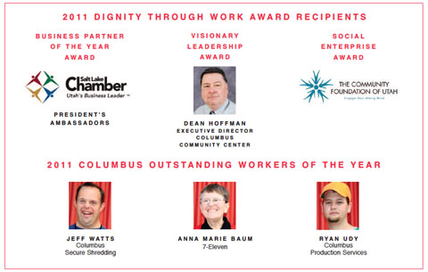 Dignity Through Work 2010 Award Recipients